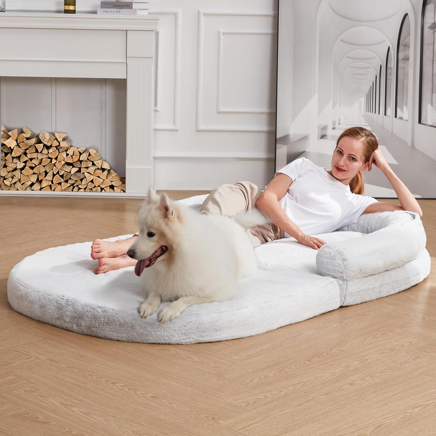 OKPOW Human Dog Bed for Adult