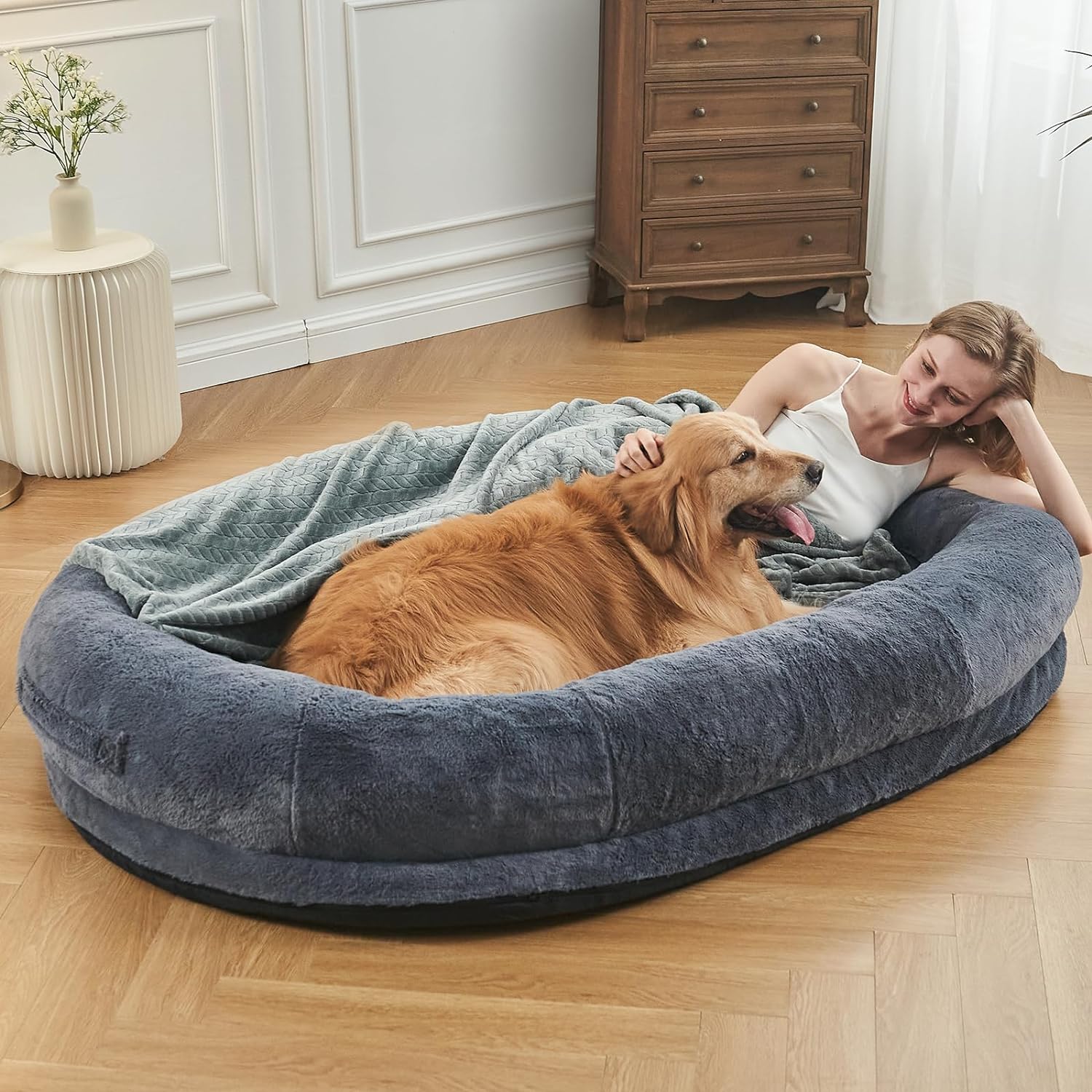 OKPOW Human Dog Bed for Adult