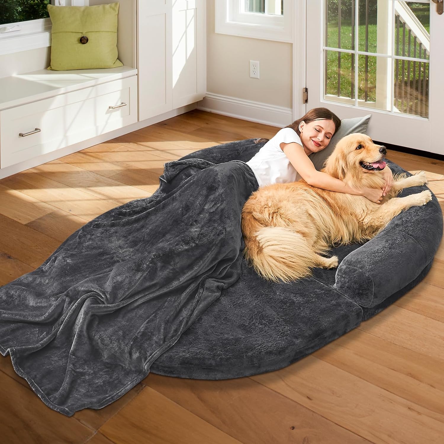 OKPOW Human Dog Bed for Adult